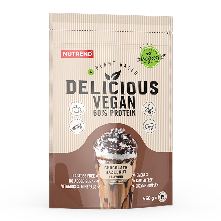 Nutrend DELICIOUS VEGAN PROTEIN - Kiti - PRODUKTAI - PRO SPORT PHARMA nuo  8.99 € Pirkti dabar