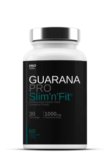 GUARANA PRO ar 1000 mg guarānas ekstrakta porcijā. Dabisks kofeīna avots enerģijas, možuma un fiziskās aktivitātes atbalstam ikdienā un treniņos.