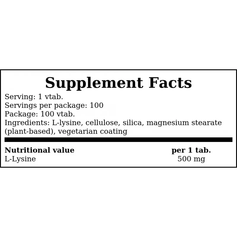 NOW L-Lysine 500 mg
