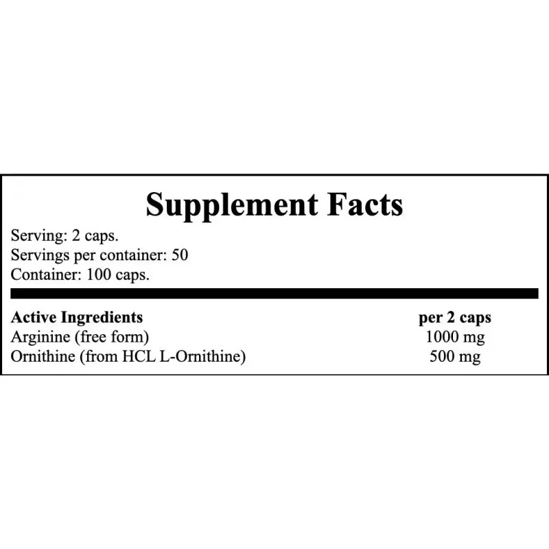 NOW Arginine & Ornithine