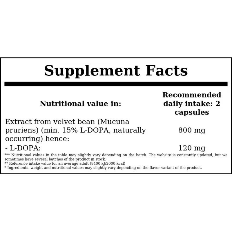 NOW Dopa Mucuna