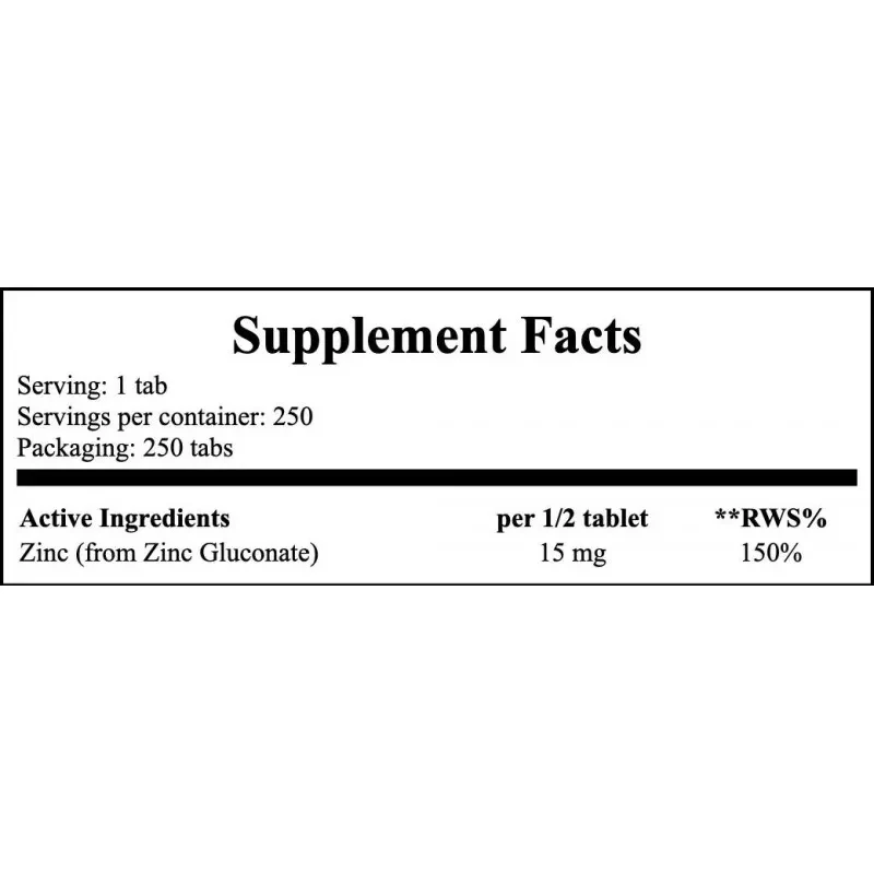 SWANSON Zinc Gluconate