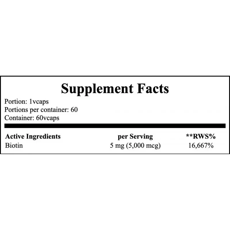 NOW Biotin 5mg