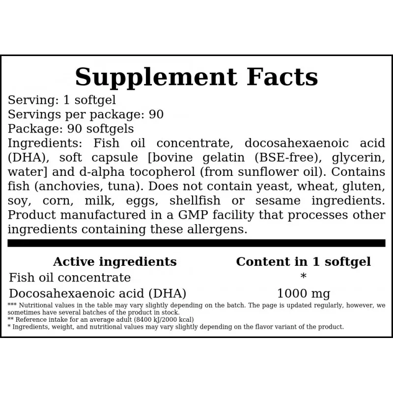 NOW DHA 1000mg