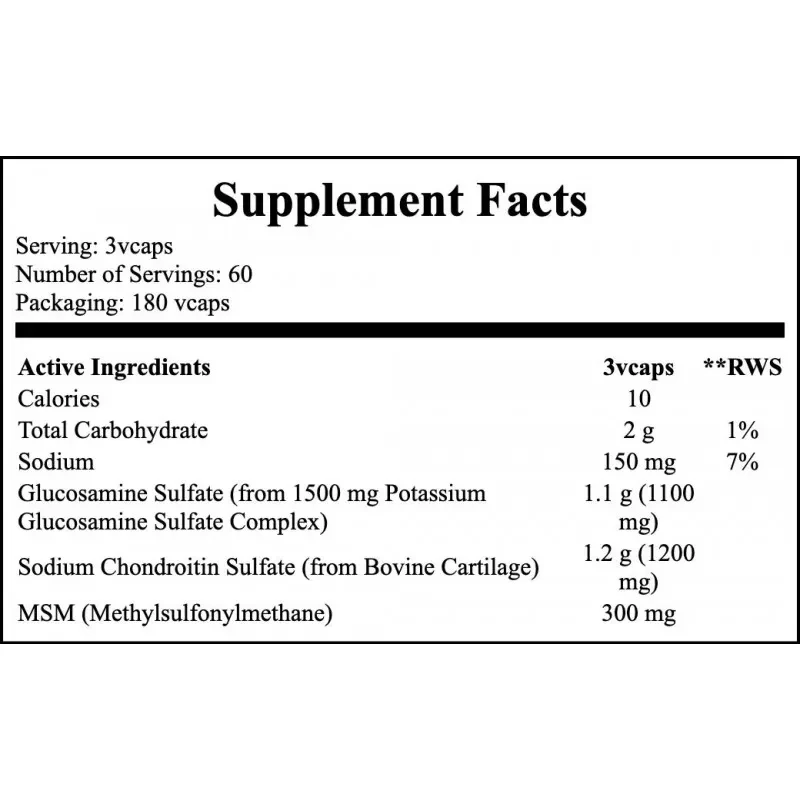 NOW Glucosamine & Chondroitin with MSM