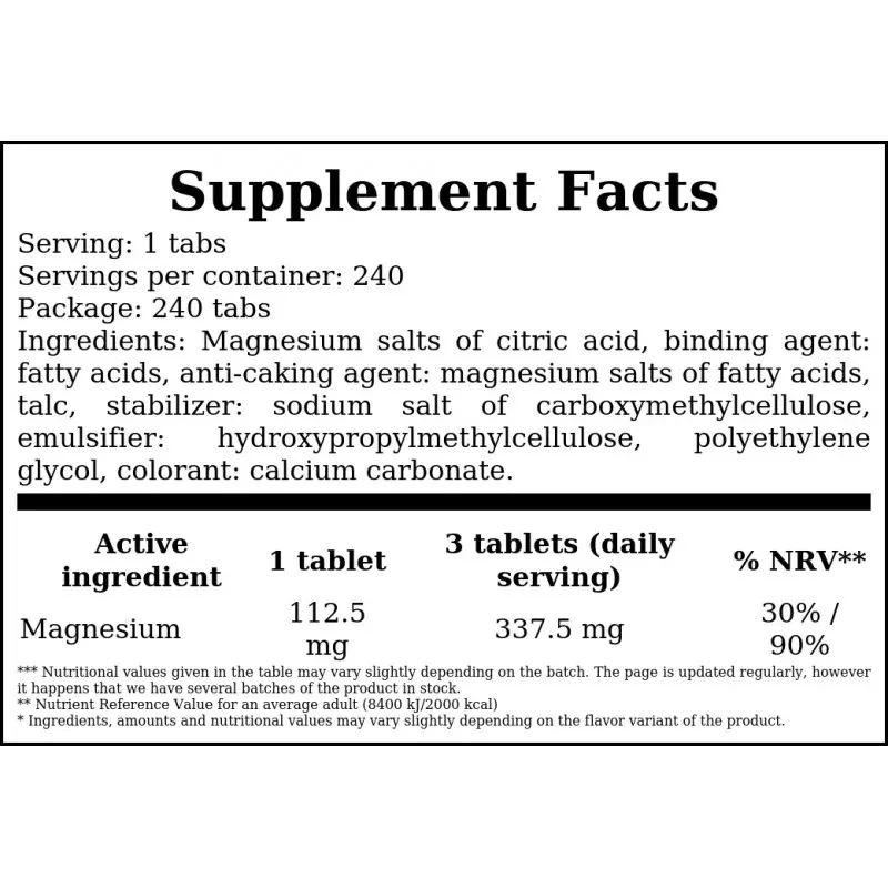 SWANSON Magnesium Citrate