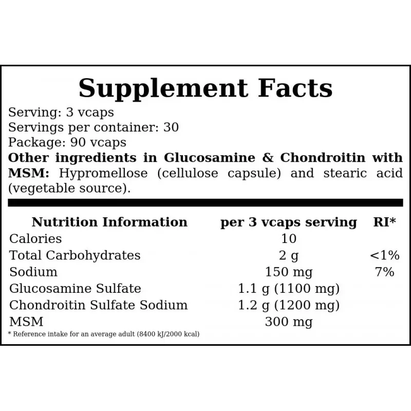 NOW Glucosamine & Chondroitin with MSM