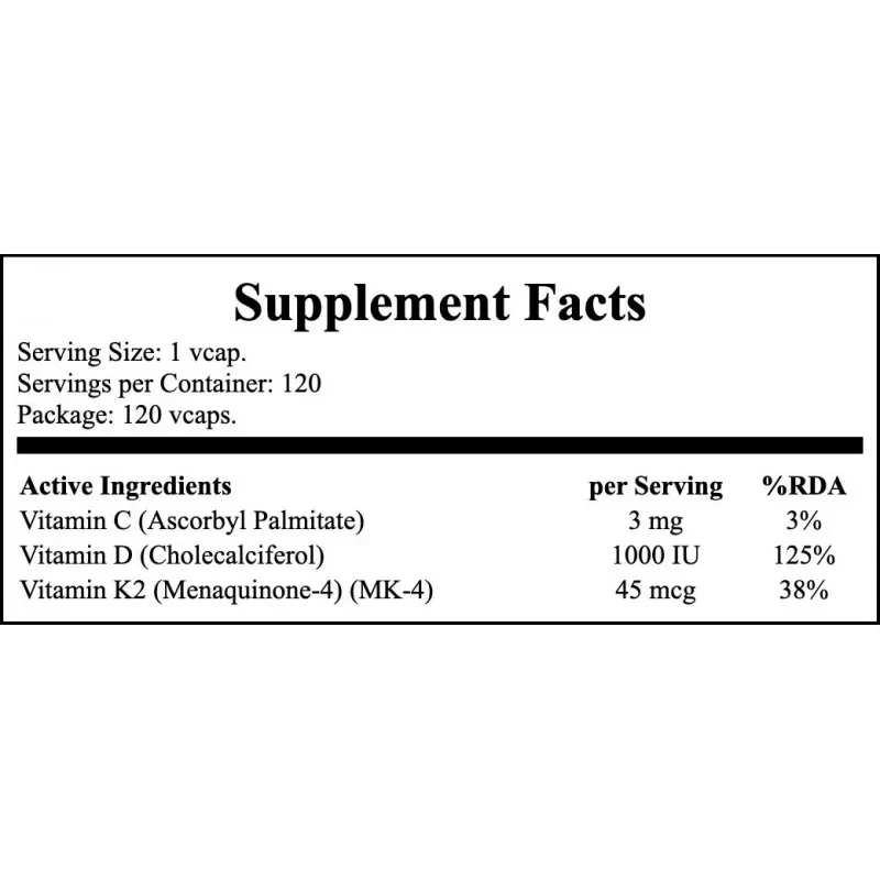 NOW Vitamin D3 & K2