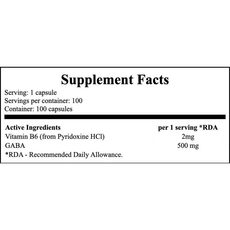 NOW GABA 500 mg