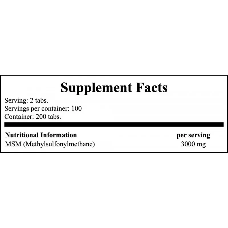 NOW MSM 1500mg
