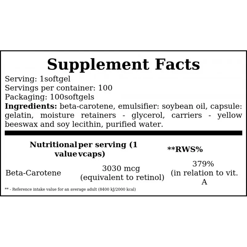 SWANSON Beta Carotene 10000 IU