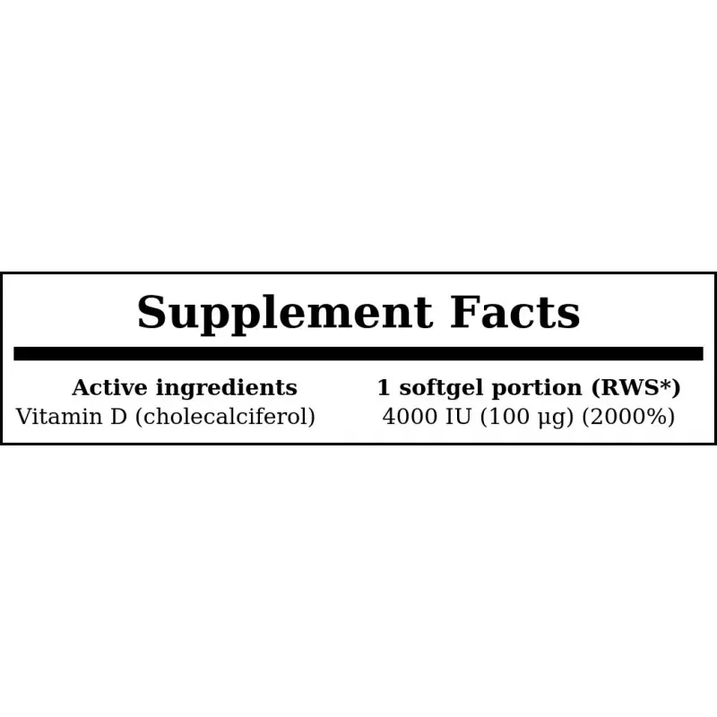 SWANSON Vitamin D-3 4000 IU