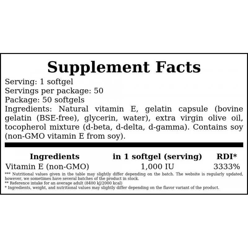 NOW Vitamin E-1000