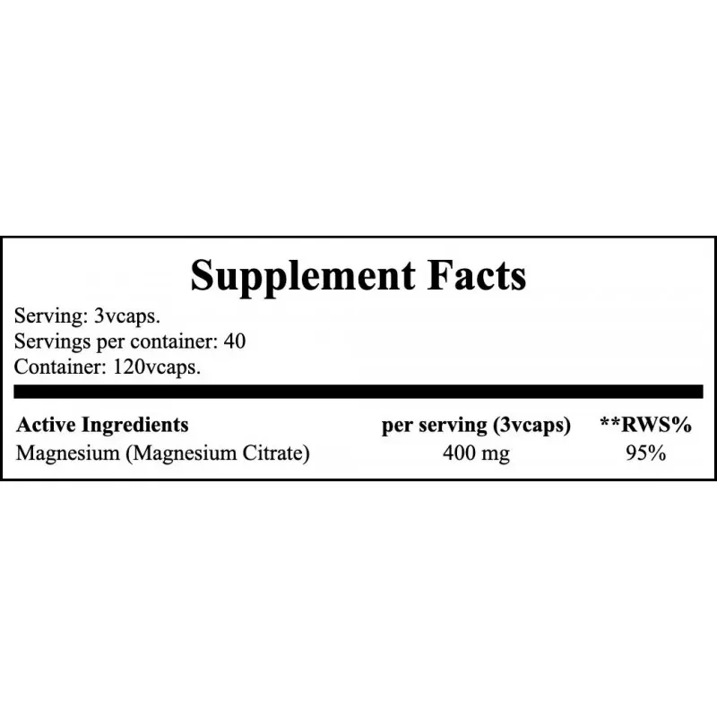 NOW Magnesium Citrate Vcaps