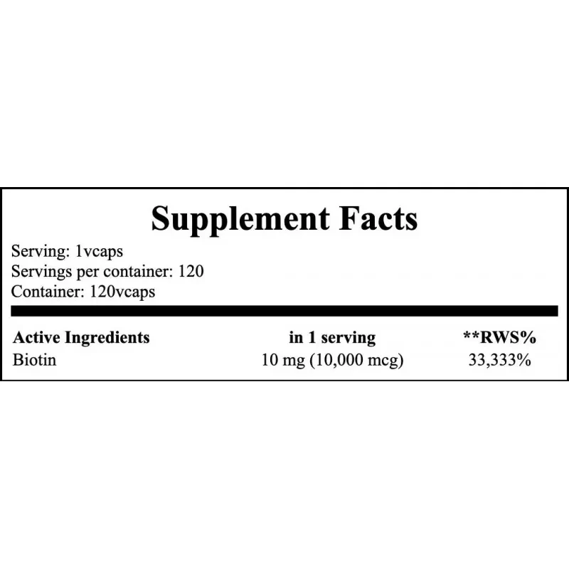 NOW Biotin 10mg