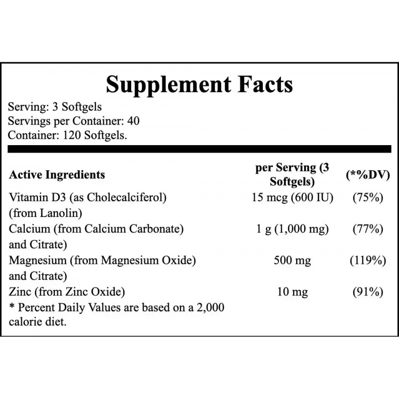 NOW Calcium and Magnesium Softgels