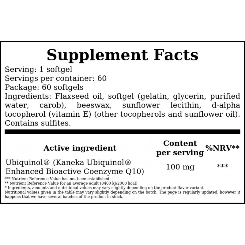 SWANSON Ubiquinol 100 mg