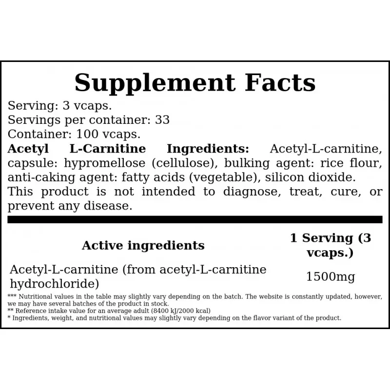 NOW Acetyl L-Carnitine